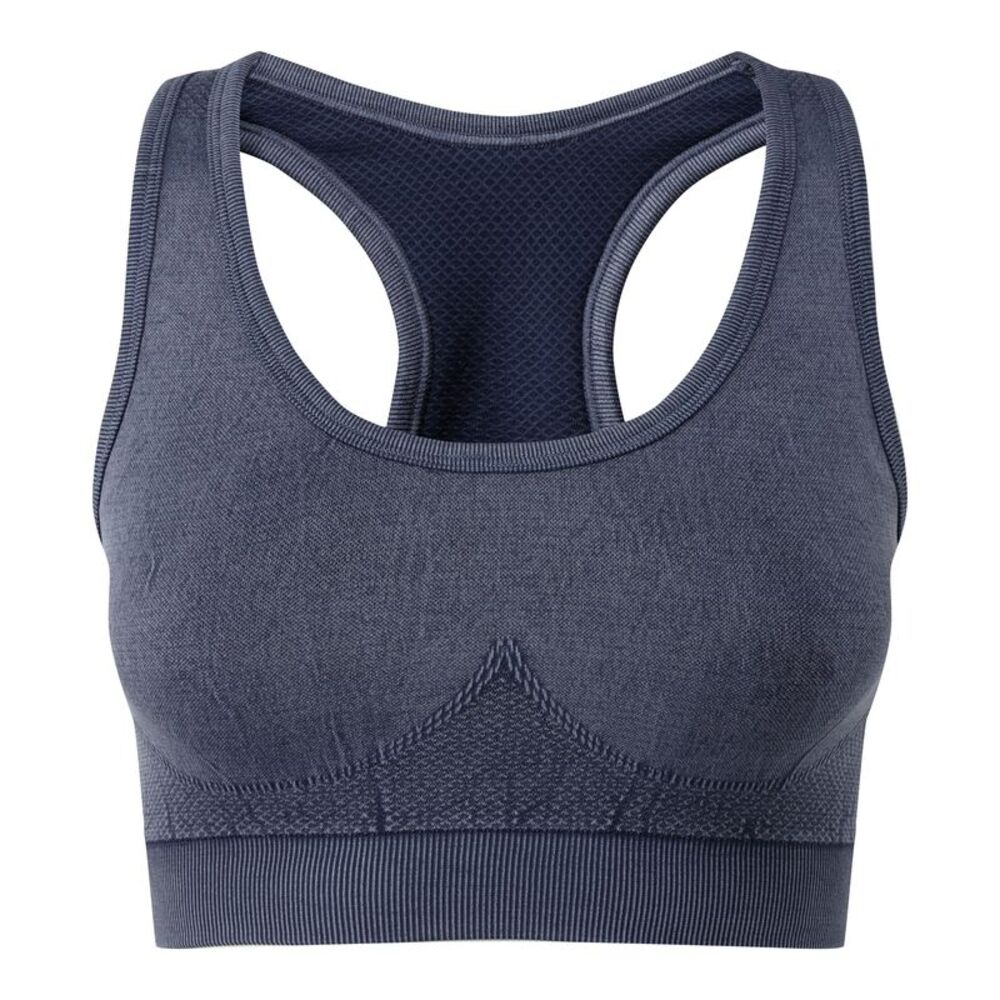TriDri Womens/Ladies Seamless 3D Fit Multi-Sport Denim Look Sports Bra / Indigo